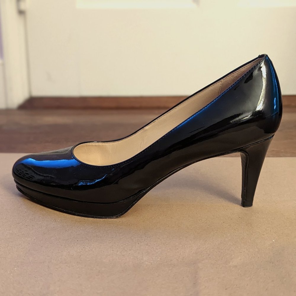 Patent leather pumps